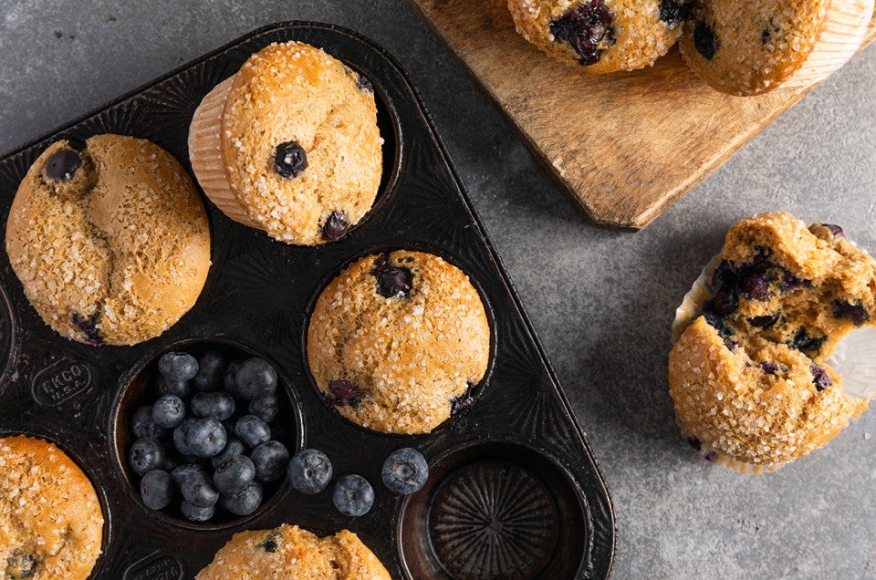 Sprouted Wheat Blueberry Muffins - select to zoom