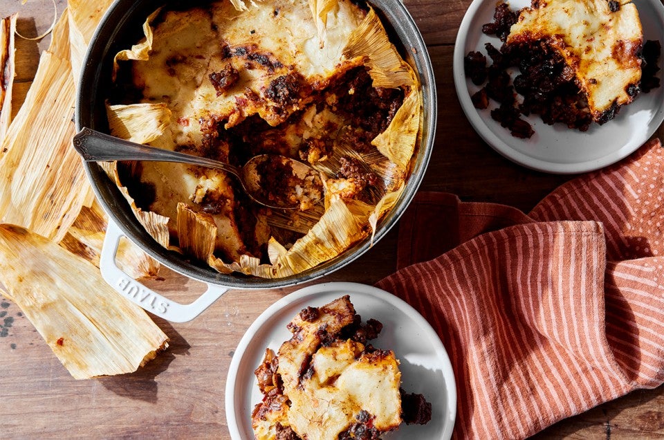 Tamal de Cazuela (Mexican Tamal Casserole) - select to zoom