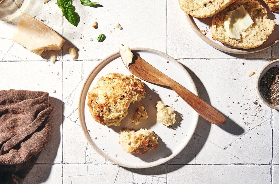 Cacio e Pepe (Cheese and Pepper) Scones - select to zoom