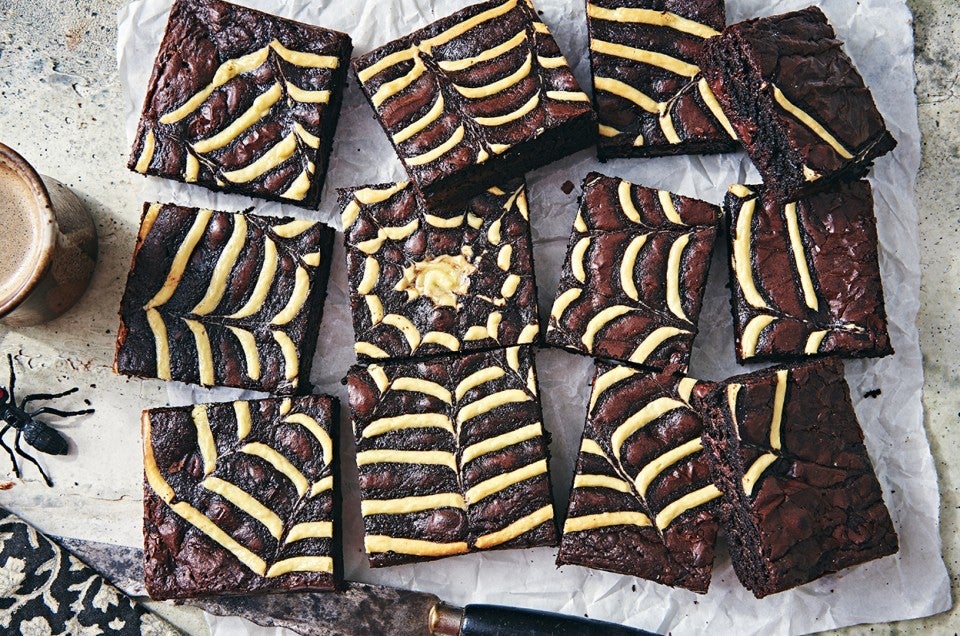 Spider Web Brownies - select to zoom