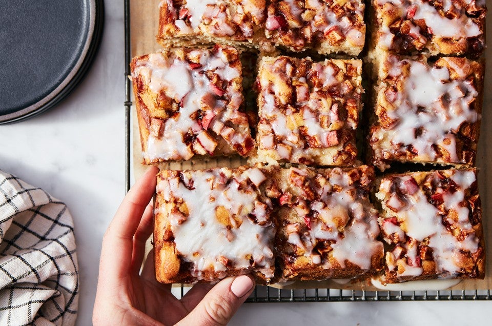 Apple Fritter Cake from top - select to zoom