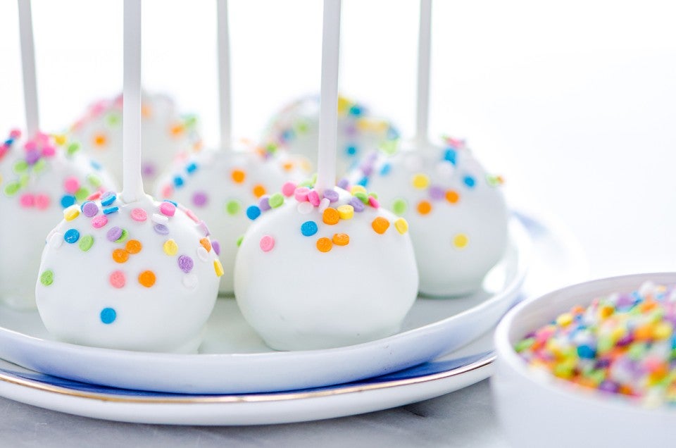 Gluten-Free Confetti Cake Pops