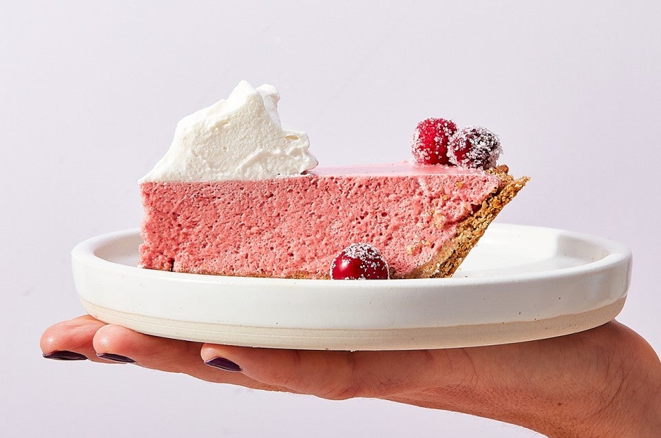 Cranberry Chiffon Pie - select to zoom