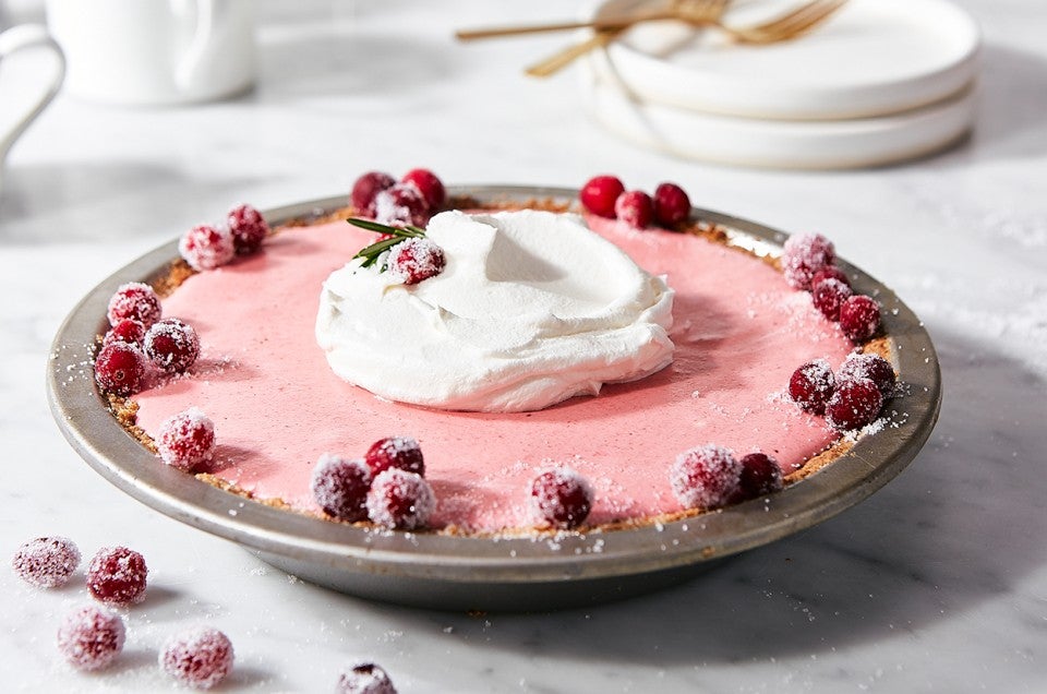 Cranberry Chiffon Pie - select to zoom