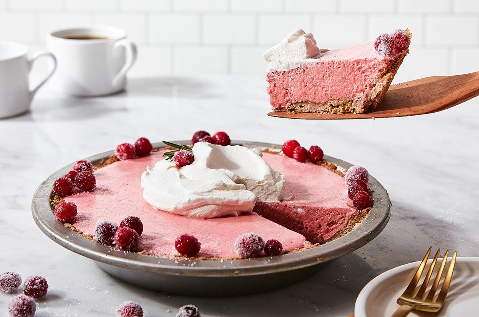 Cranberry Chiffon Pie - select to zoom