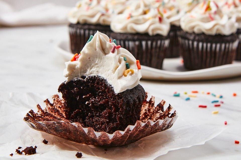 Vegan Chocolate Cupcakes - select to zoom