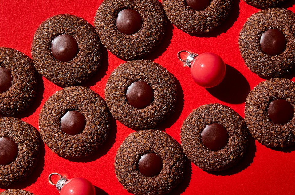 Gluten-Free Chocolate Molasses Thumbprints