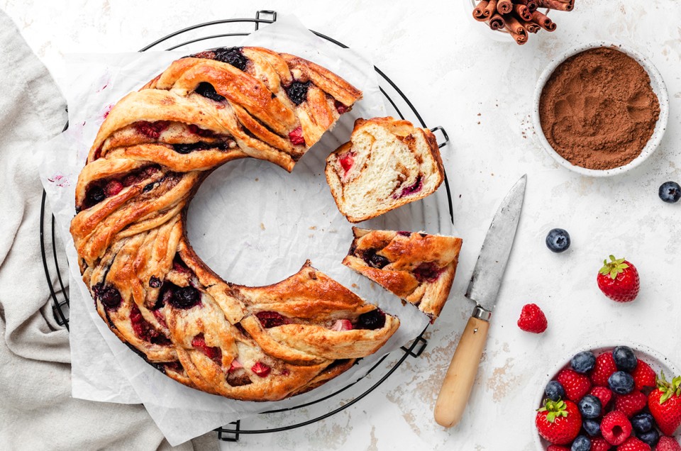 Joy's Triple Berry Cinnamon Swirl Bread - select to zoom