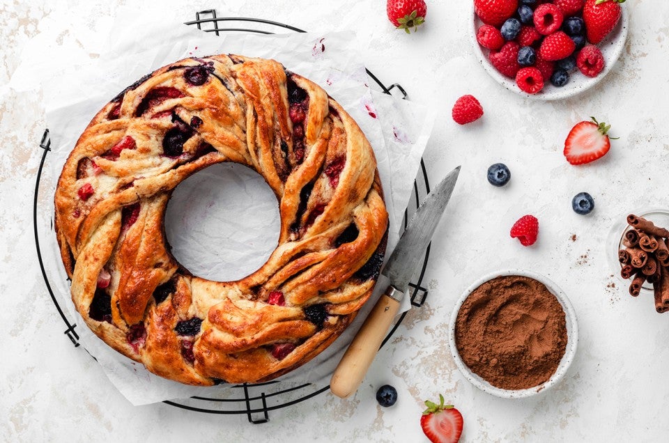 Joy's Triple Berry Cinnamon Swirl Bread - select to zoom