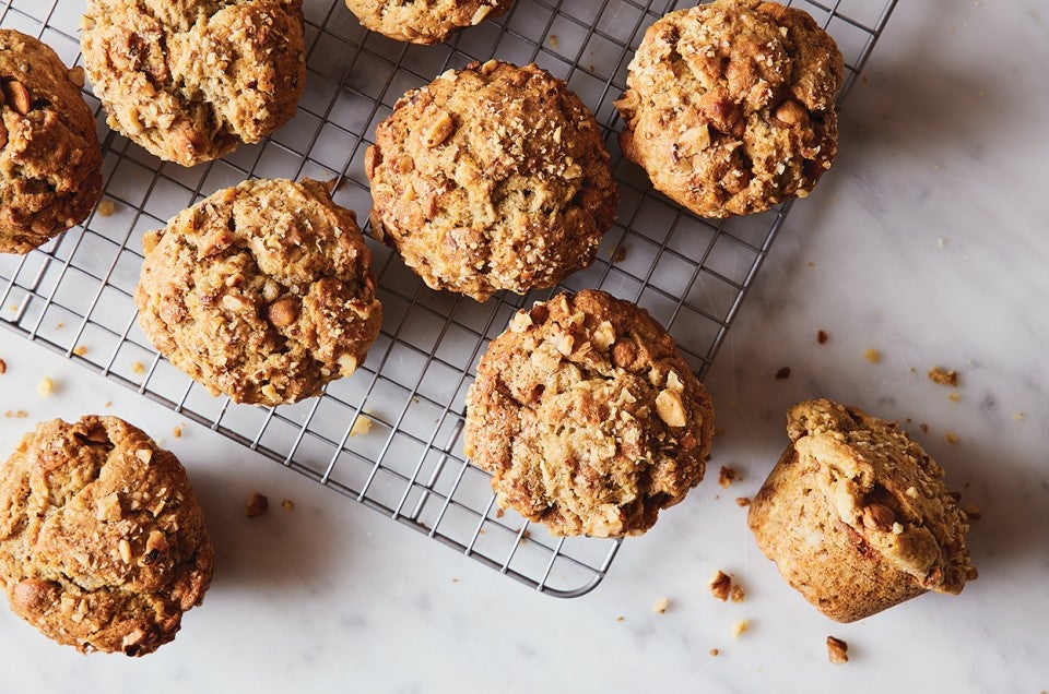 Caramel Banana Walnut Muffins - select to zoom