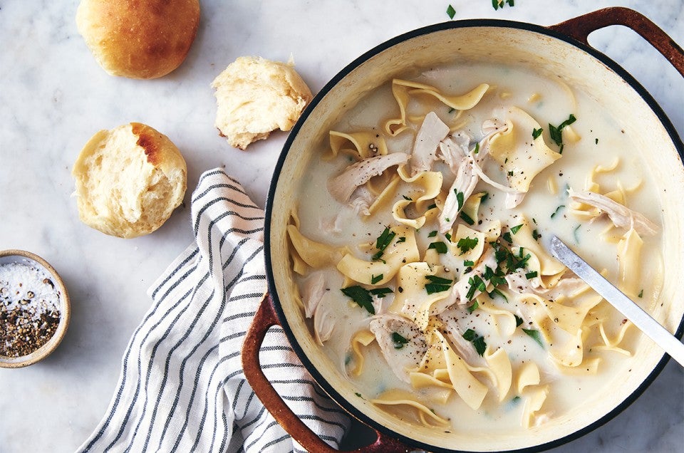 Shaker Chicken and Noodle Soup - select to zoom