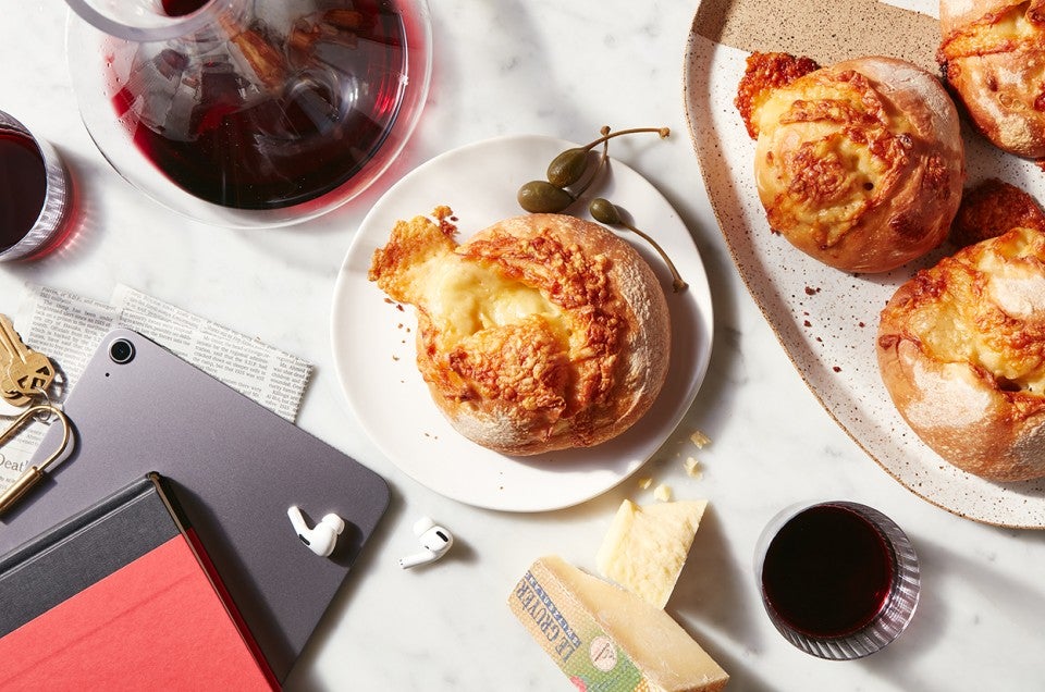 Gruyère-Stuffed Crusty Loaves - select to zoom