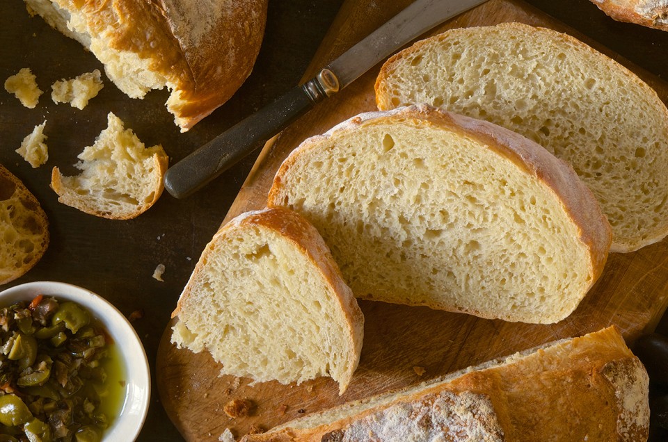 No-Knead Crusty White Bread - select to zoom