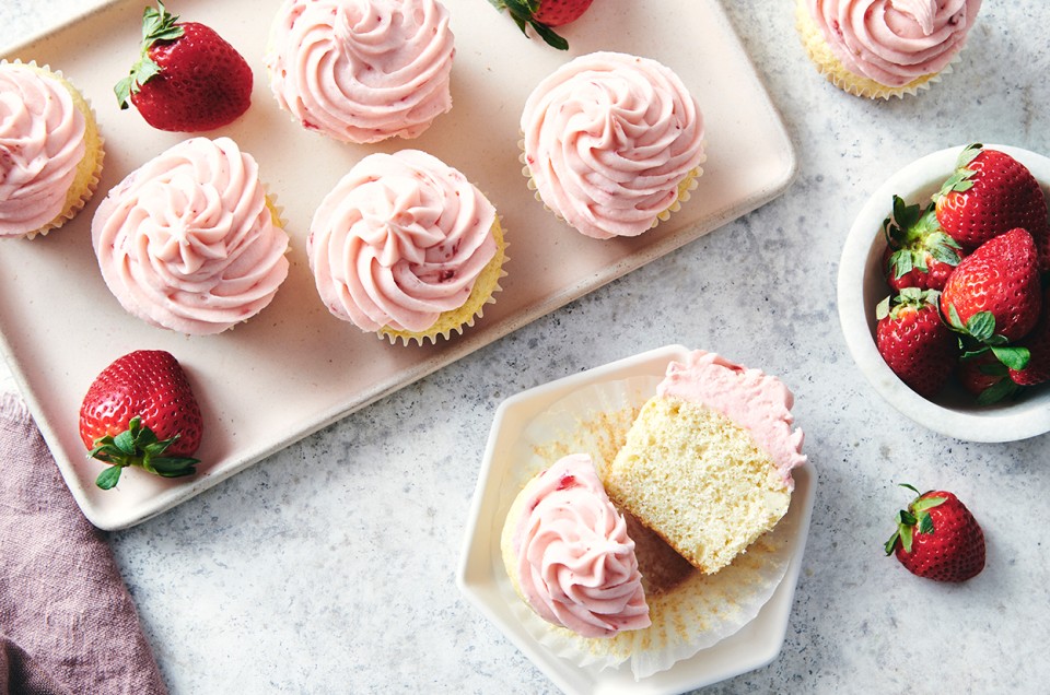 Strawberry Cupcakes - select to zoom
