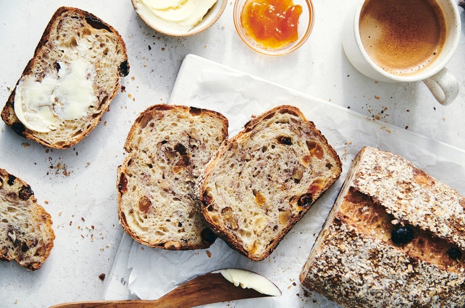 Walnut and Raisin Porridge Bread - select to zoom