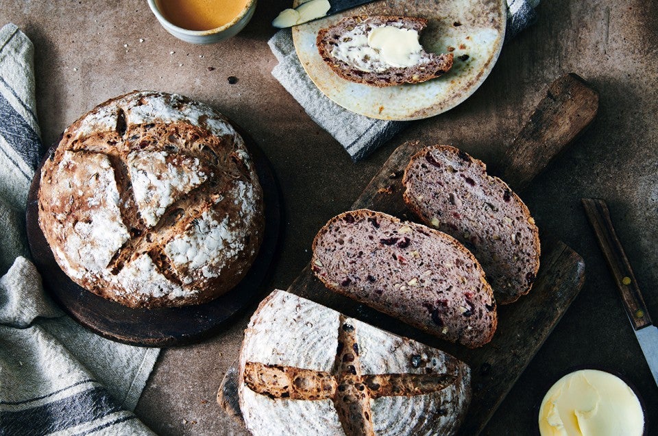 Wild Rice, Pecan and Dried Cranberry Bread - select to zoom