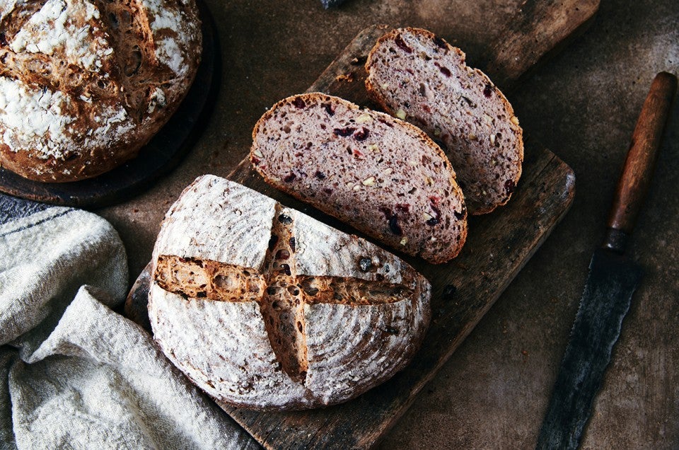 Wild Rice, Pecan and Dried Cranberry Bread - select to zoom