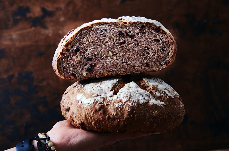 Wild Rice, Pecan and Dried Cranberry Bread - select to zoom