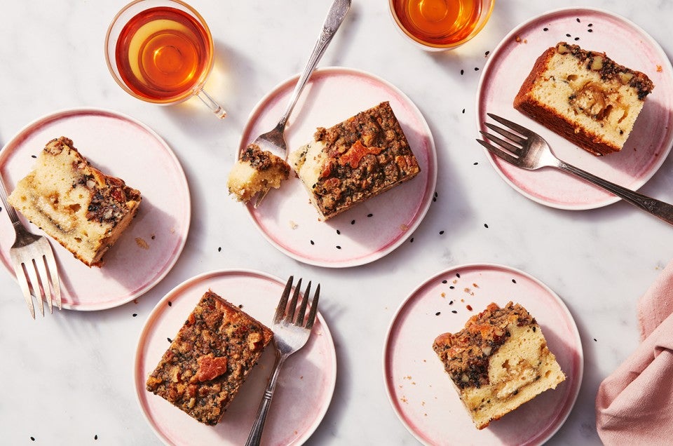 Black Sesame Halva Coffeecake - select to zoom