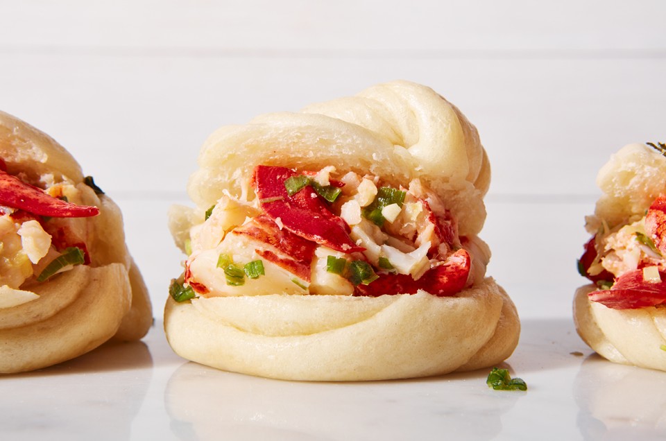 Ginger Scallion Lobster Baos - select to zoom