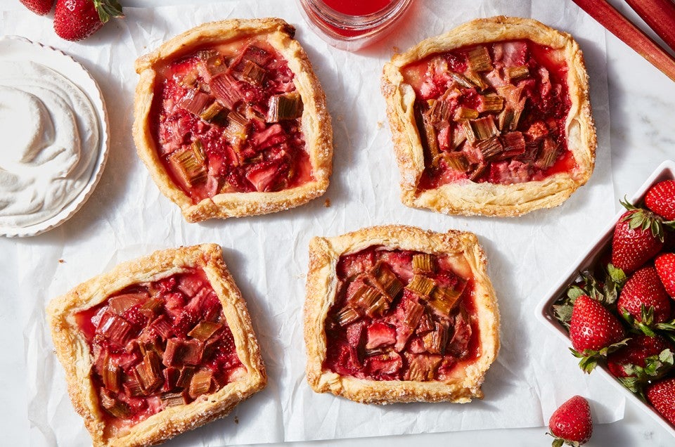 Strawberry-Rhubarb Galettes - select to zoom