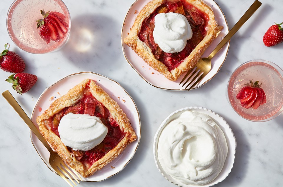 Strawberry-Rhubarb Galettes - select to zoom