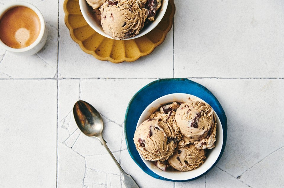 Coffee Chocolate Chunk Ice Cream - select to zoom