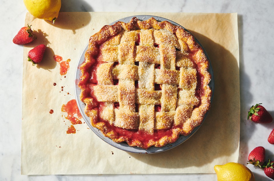 Lemon-Ginger Strawberry Pie - select to zoom