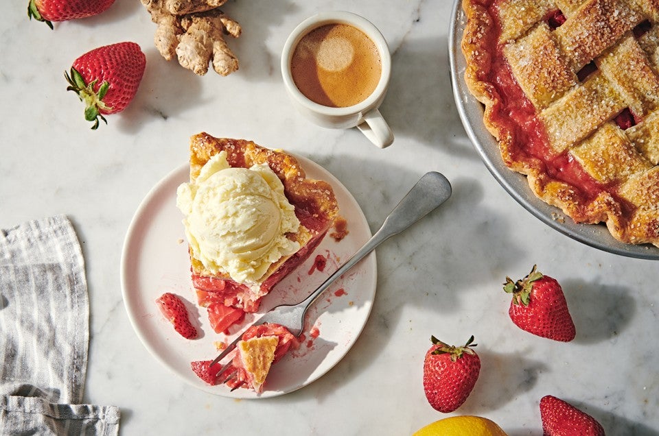 Lemon-Ginger Strawberry Pie - select to zoom