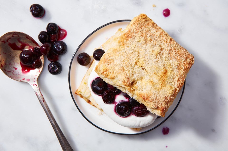 Blueberry Shortcakes with Lime and Ginger - select to zoom