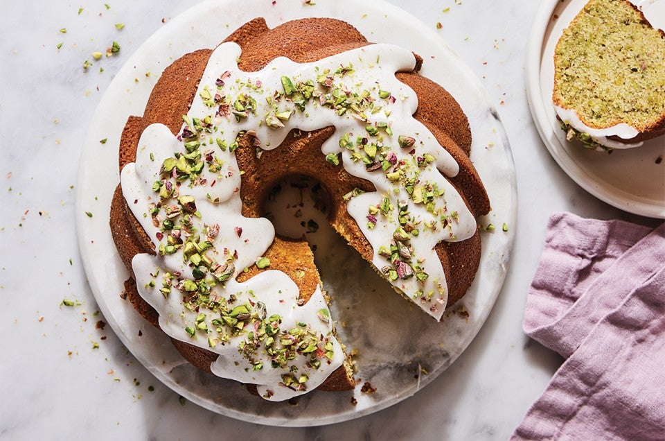 Cardamom Bundt Cake with Lemon Glaze - select to zoom