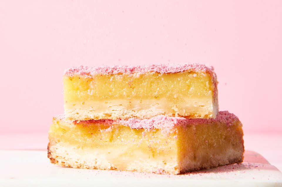Raspberry-Lime Rickey Bars - select to zoom