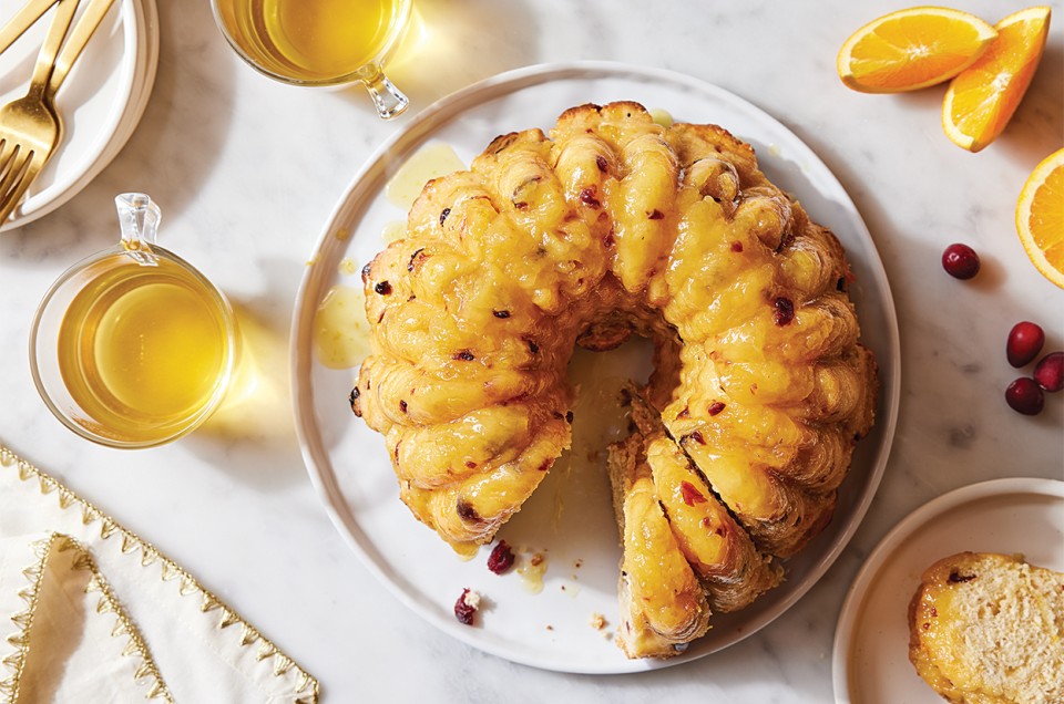 Cranberry Orange Pull-Apart Bread - select to zoom