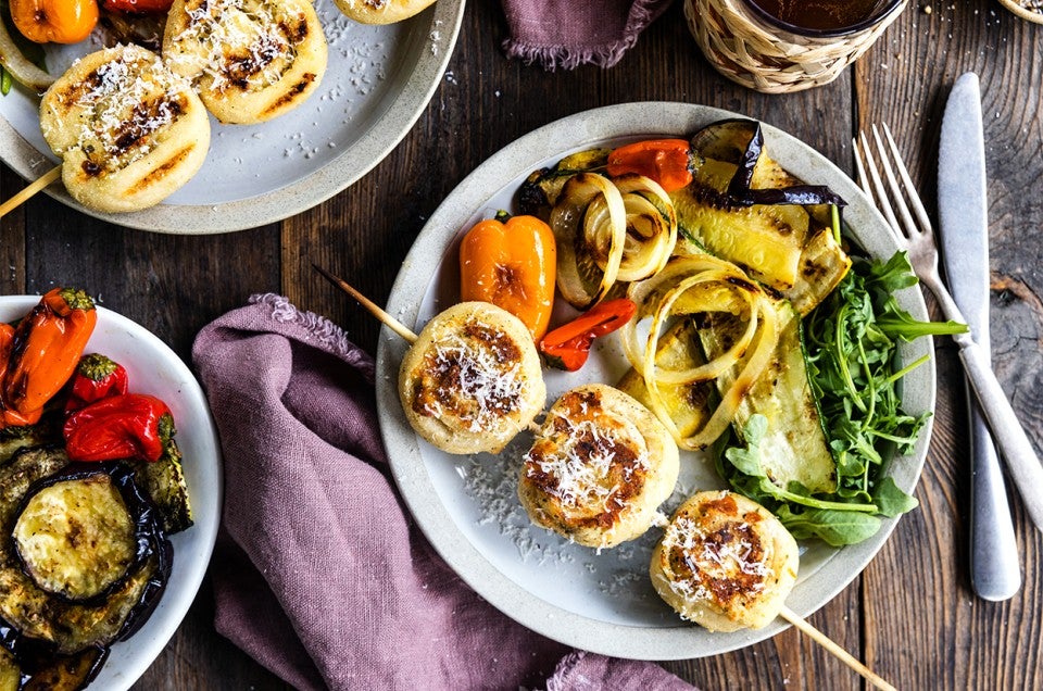 Grilled Garlic Knots - select to zoom