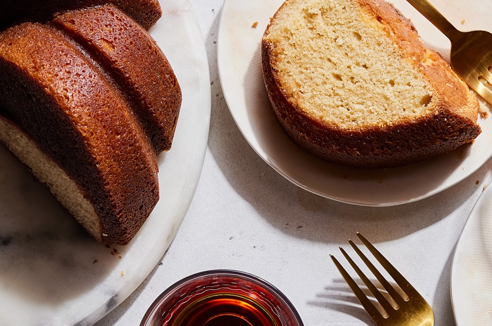 Maple Pound Cake with Maple-Rum Glaze - select to zoom