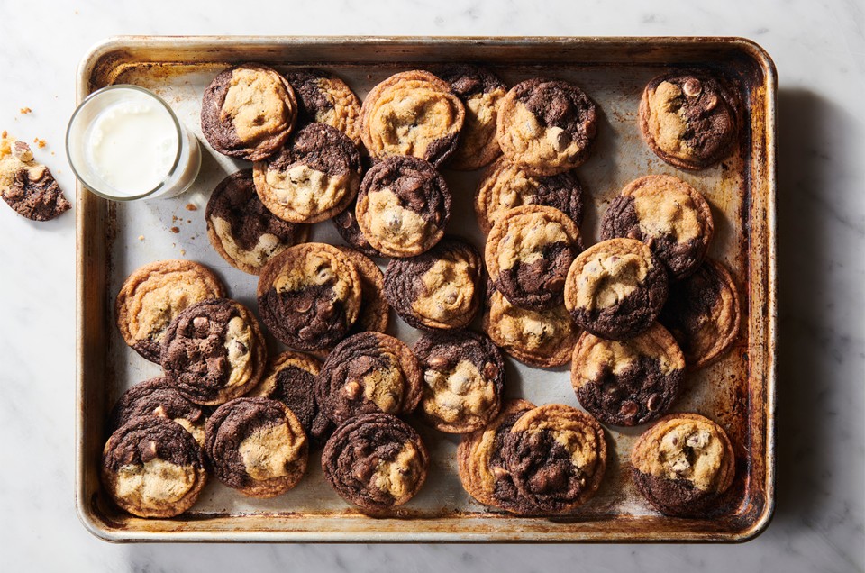 Marbled Chocolate Chip Cookies