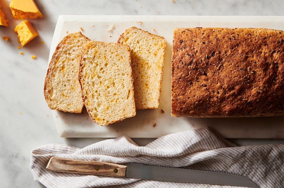 Three Cheese Bread  Easy Cast Iron Dutch Oven Recipe – Kana