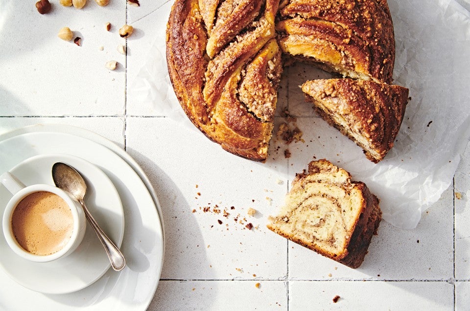 Hazelnut-Filled Brioche Twist - select to zoom