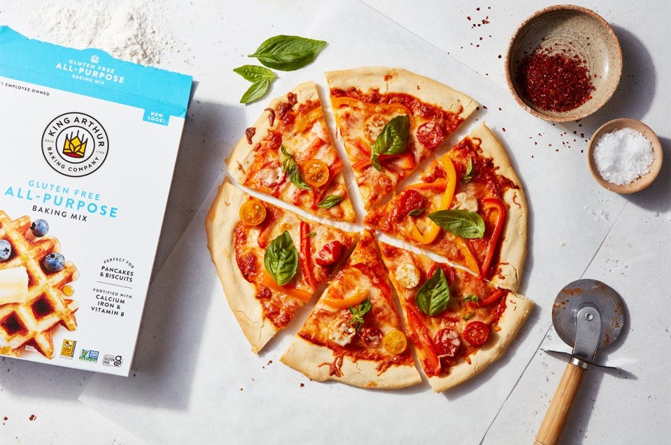 Gluten-Free Now-or-Later Pizza made with baking mix - select to zoom