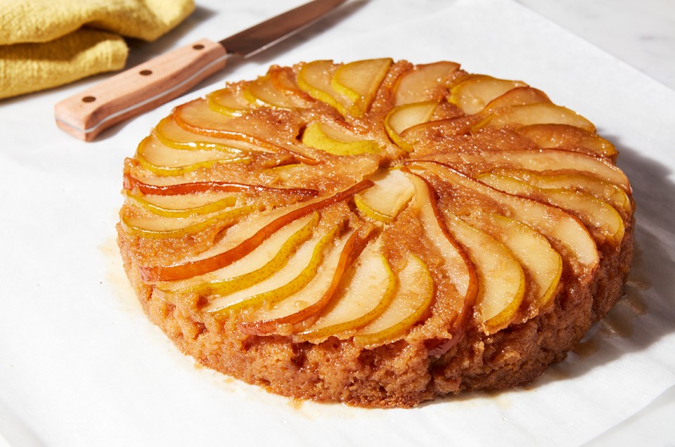 Maple-Pear Upside-Down Cake - select to zoom