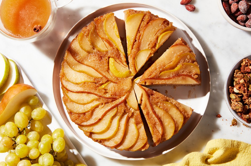 Maple-Pear Upside-Down Cake  - select to zoom