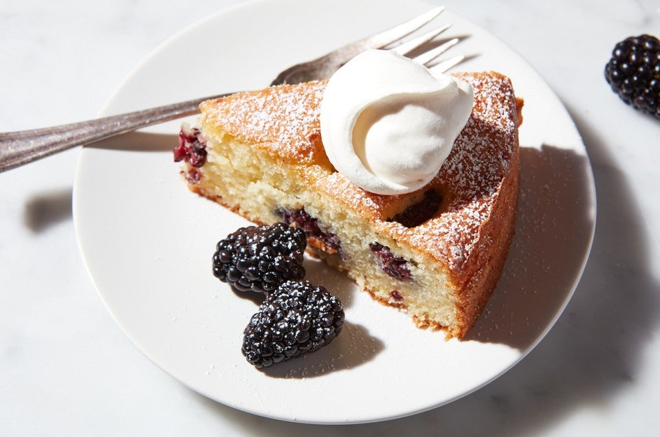 Sunken Berry Almond Cake - select to zoom