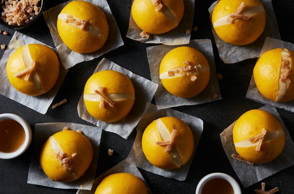 Steamed Carrot Buns - select to zoom