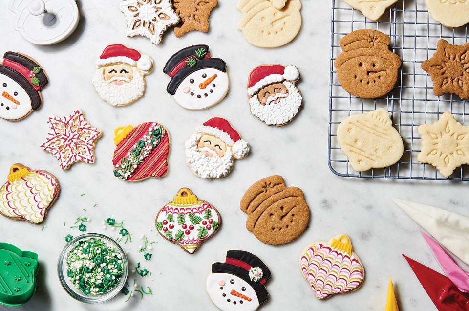 Frosted holiday cookies