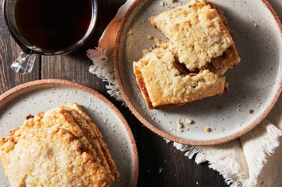 Layered Fig and Rosemary Cornmeal Scones - select to zoom