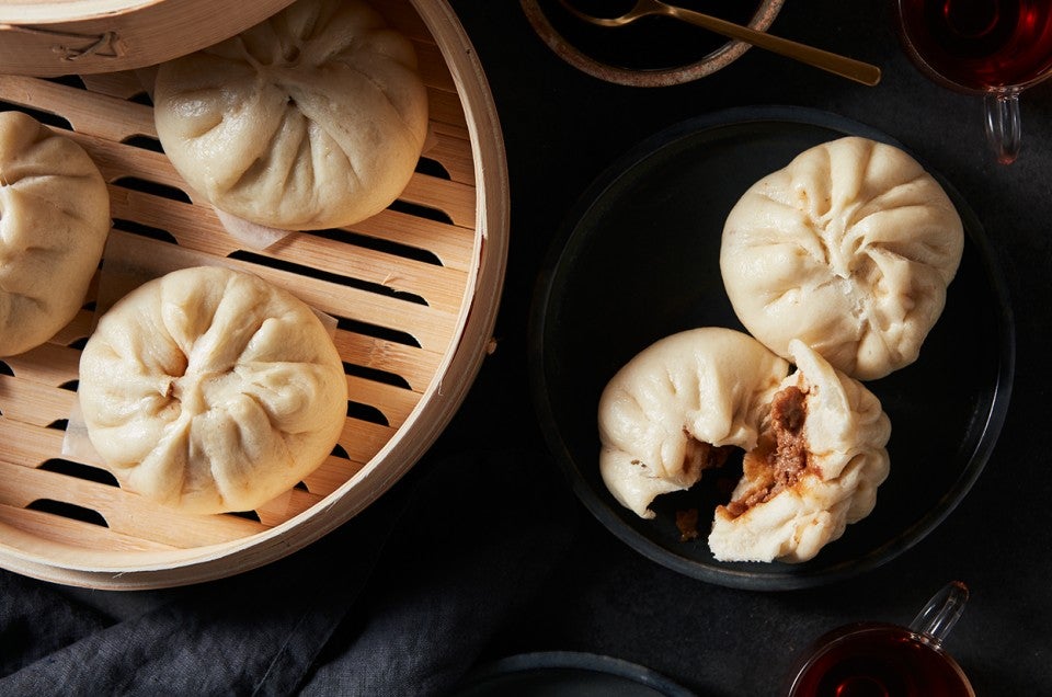 Steamed Pork Buns (Xian Rou Bao) - select to zoom