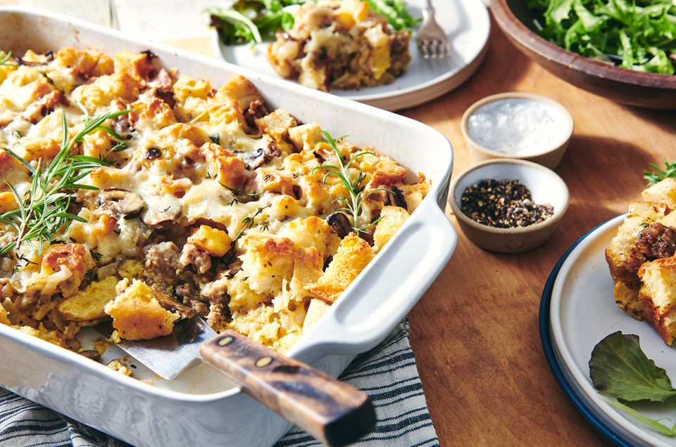 Savory Bread Pudding - select to zoom