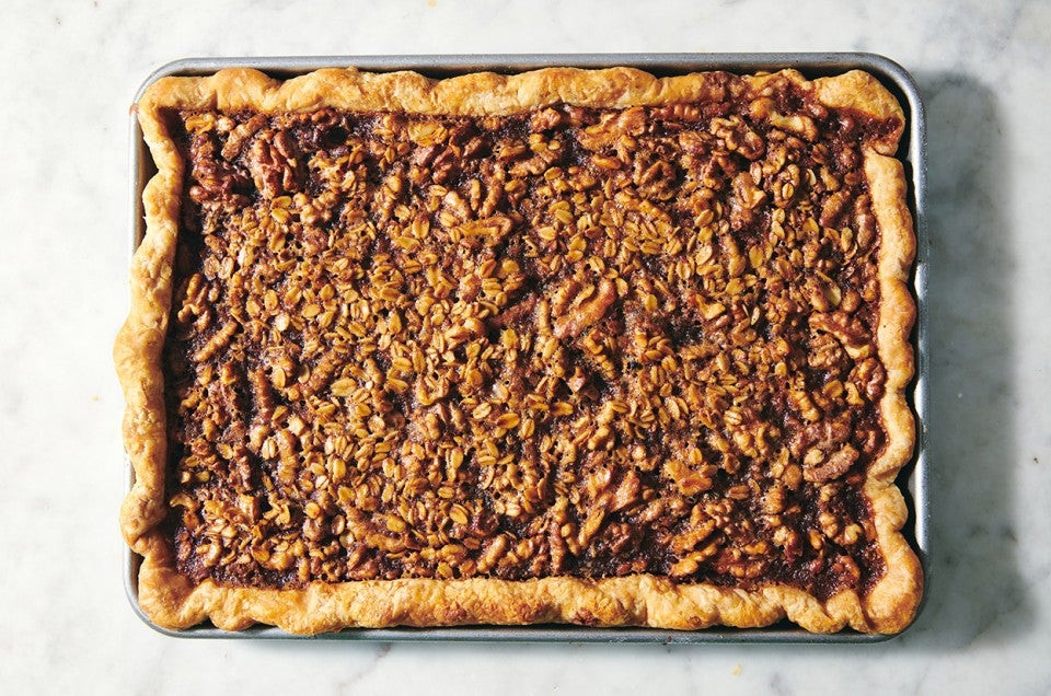 Walnut & Oat Slab Pie - select to zoom