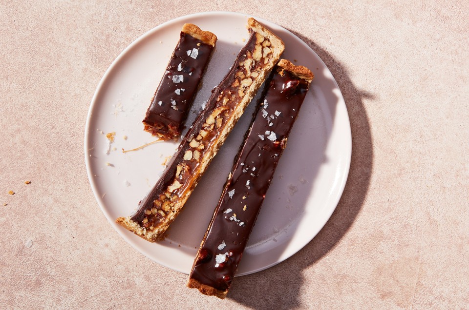 Chocolate and Pecan Candy Bar Tart - select to zoom