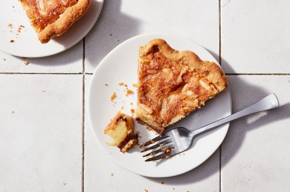 Chocolate-Bottom Almond Chess Pie - select to zoom